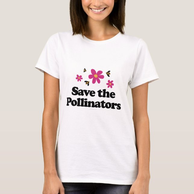 T-shirt Sauvez les pollinisateurs (Devant)