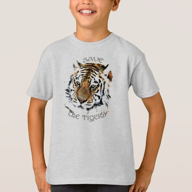T-shirt Sauvez les tigres (Devant)