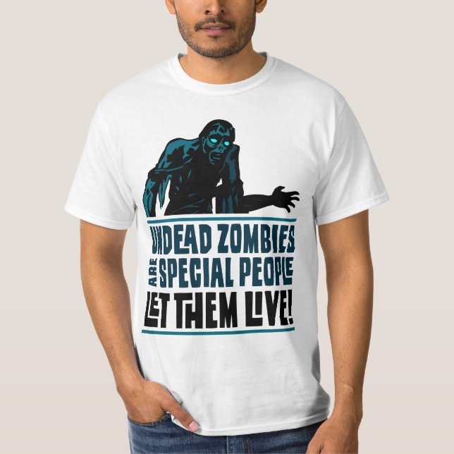 T-shirt Sauvez les zombis (en couleurs) (Devant)