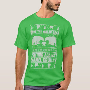 T-shirt Sauvez L'Ours Molaire Lutter Contre L'Émail Cruelt