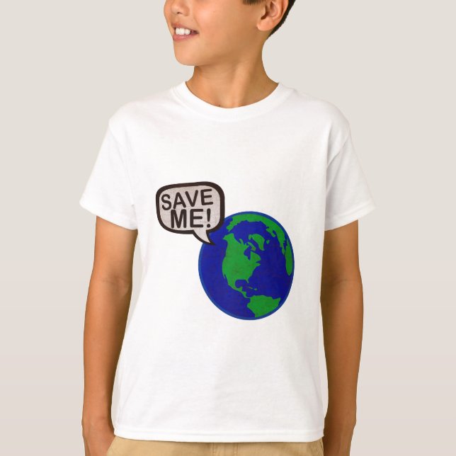 T-shirt Sauvez-moi - la terre (Devant)
