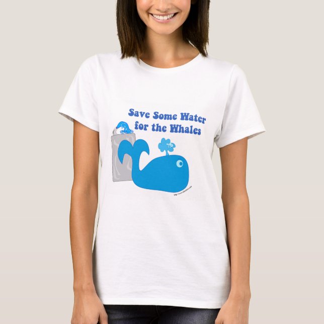 T-shirt Sauvez-Moi Un Dérangement D'Eau Drôle De Baleine (Devant)