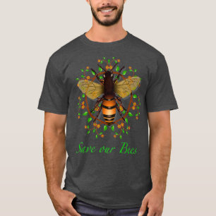 T-shirt Sauvez nos abeilles protéger l'environnement thème