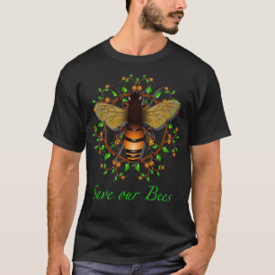 T-shirt Sauvez nos abeilles protéger l'environnement thème