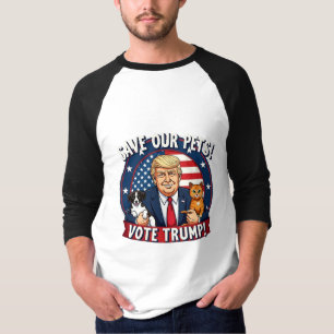 T-shirt Sauvez nos animaux de compagnie Votez Trump Pets F