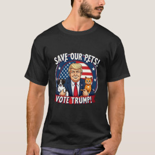 T-shirt Sauvez nos animaux de compagnie Votez Trump Pets F