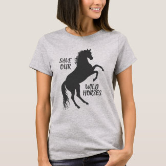 T-shirt Sauvez nos chevaux sauvages