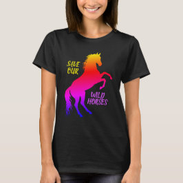 T-shirt Sauvez nos chevaux sauvages