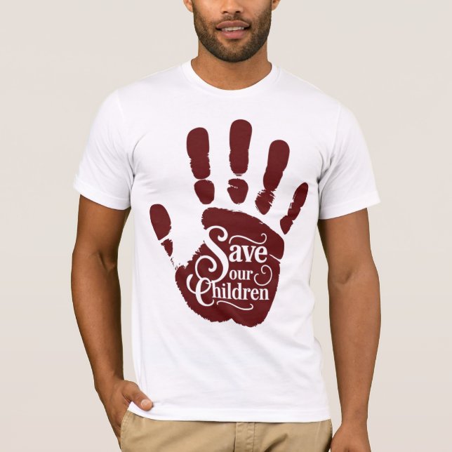 T-shirt Sauvez nos enfants (Devant)