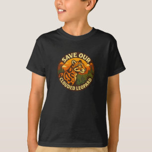 T-shirt Sauvez notre léopard nébuleux – Léopard nébuleux f