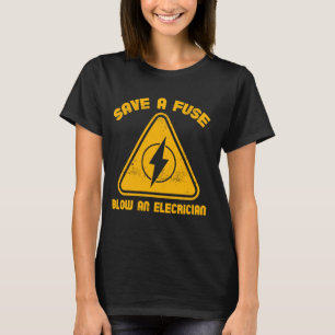 T-shirt Sauvez un fusil souffler une plaisanterie électriq