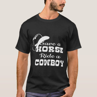 T-shirt SAUVEZ un TOUR de CHEVAL les dames F adapté par