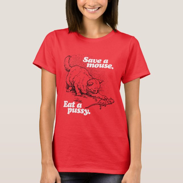 T-SHIRT SAUVEZ UNE SOURIS - BLANC - (2).PNG (Devant)