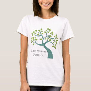 T-shirt Sauvons la nature Sauvons-nous l'arbre Tee