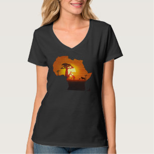 T-shirt Savane africaine Continent Lion Roi africain Berce