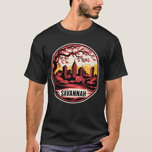 T-shirt Savannah City Georgia USA (Devant)