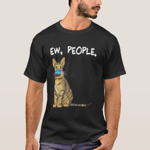 T-shirt Savannah Ew Personnes Chat portant un masque faci