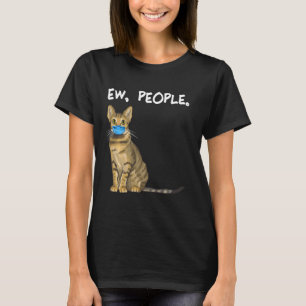 T-shirt Savannah Ew Personnes Chat Portant Un Masque Visag