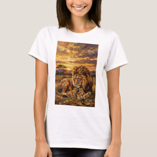T-shirt Savannah Family Lion Art T‑Shirt Unisex 