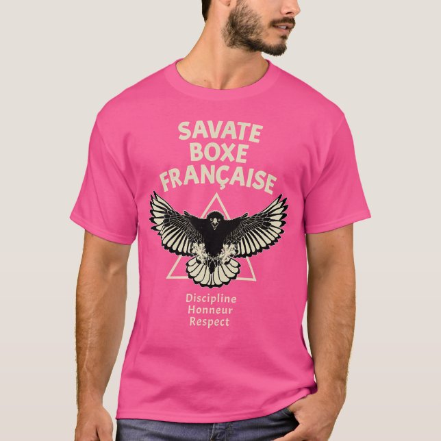 T-shirt Savate French Kickboxing Eagle (Devant)
