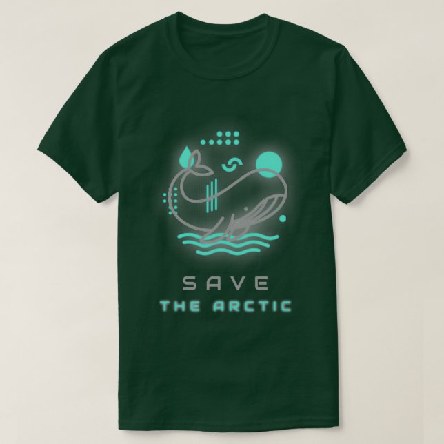 T-shirt Save The Arctic Whale (Design devant)