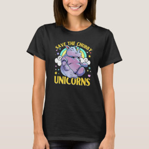 T-shirt Save The Chubby Unicorn