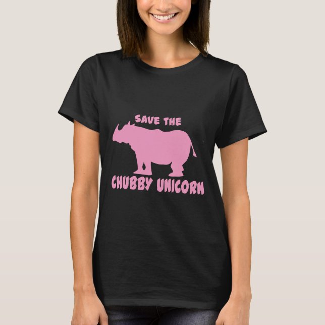 T-shirt Save the Chubby Unicorn (Devant)
