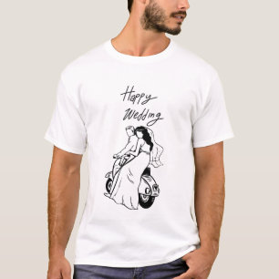 T-shirt Save The Date Modern Minimal Wedding Design