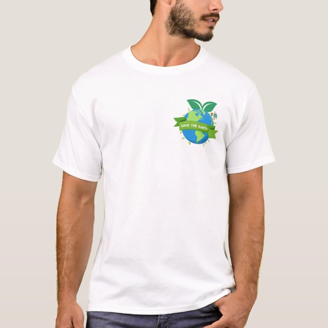 T-shirt Save the Earth (Devant)