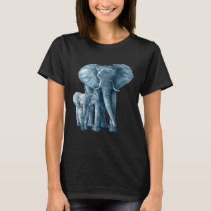 T-shirt Save the Elephants Art Amoureux des animaux