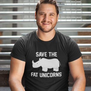 T-shirt Save The Fat Unicorns