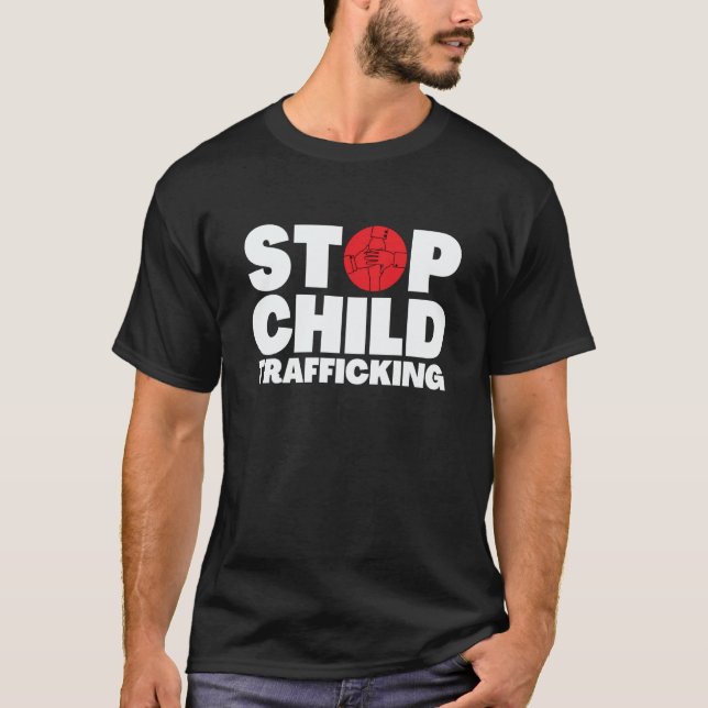 T-shirt Save The Kids End Child Trafficking Stop Human Tra (Devant)