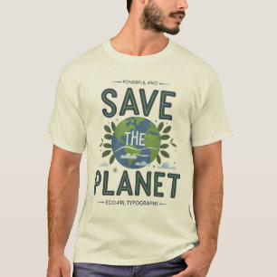 T-shirt Save the Planet : Un appel à l'action De l'environ