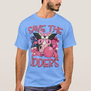 T-shirt Save the Udders Breast Cancer Awareness Warrior Co