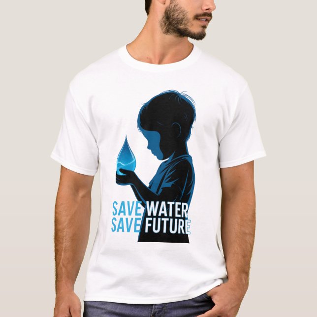 T-shirt Save Water Save Future (Devant)