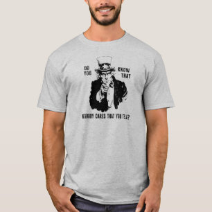 T-shirt Savez-vous que Personne ne Se Soucies que Vous Tél