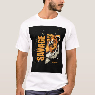 T-shirt Savoklyn Tiger Graphic - Urban Streetwear S
