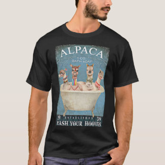 T-shirt Savon de bain Alpaca laver les sabots Classic T-Sh