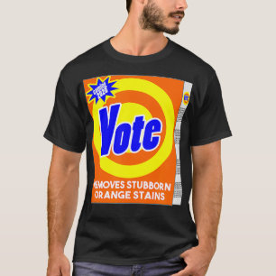 T-shirt Savon Détergent Anti Trump Drôle Bo Vote Enlever O