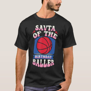 T-shirt Savta De L'Anniversaire Baller Basketball Thème An