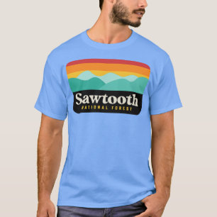 T-shirt Sawtooth National Forest Camping Idaho Randonnées 