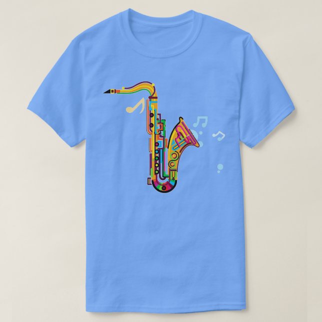 T-shirt Saxaphone Drôle Dons Instrument de musique (Design devant)