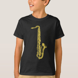 T-shirt Saxo en laiton