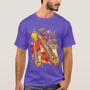 T-shirt Saxophane musicien de jazz Saxophoniste instrument