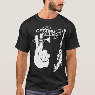 T-shirt saxophone à deux doigts en forme de pistolet