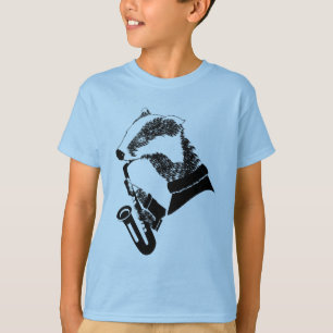 T-shirt Saxophone badge