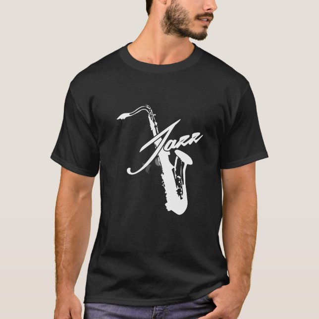 T-shirt Saxophone de jazz (Devant)