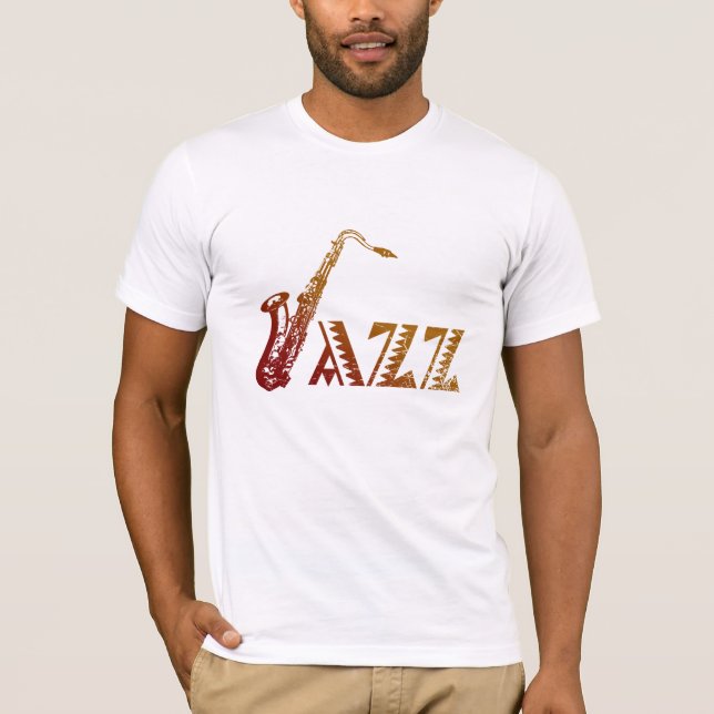 T-shirt Saxophone de jazz (Devant)