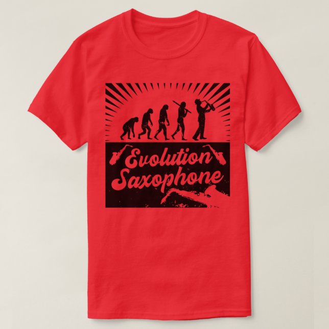 T-shirt Saxophone évolution (Design devant)