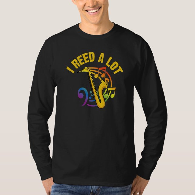T-shirt Saxophone For Men Women Reed Instrument (Devant)